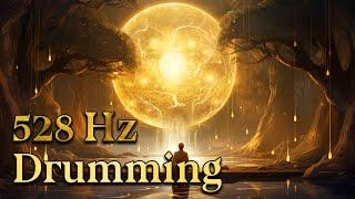 Golden Rhythms of Healing: 528 Hz Drumming for Your Soul • Relaxing Drums • Meditative Ambient