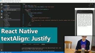 React Native Text Align Justify