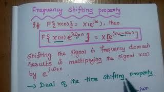 Properties of DTFT - Part 01 - Discrete Time Fourier Transform