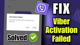 how to fix viber activation failed problem 2023 | viber activation code problem