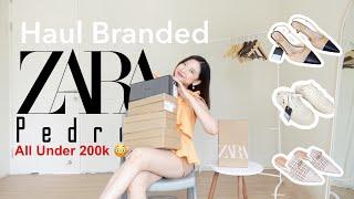 SHOPEE HAUL : SEPATU BRANDED ZARA PEDRO ALL UNDER 200K! Murah Bangett !!