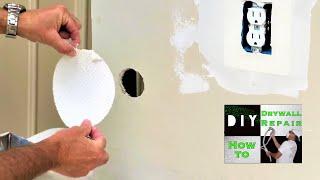 Easiest way to repair a drywall hole ever! Contractor tips- Diy tricks