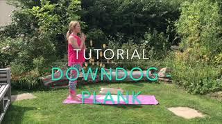 Downdog transition to plank tutorial