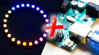 How to light up WS2812 LED Ring with Arduino in 2 mins