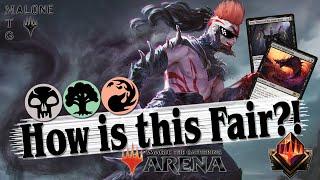 MYTHIC RANK GAMEPLAY | BIG BLACK SNEK | How is this Fair?! | MTG Arena Gameplay