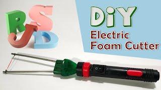 Diy electric foam cutter at home | polystyrene cutting machine