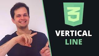 How to create a vertical line with CSS