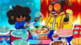 Hot VS Cold Food Challenge (Carol vs Whitty) - Friday Night Funkin' Animation Mukbang