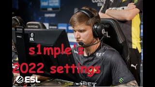 s1mple's updated csgo settings [2022]