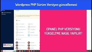 Wordpress Cpanel Php version Güncelleme yükseltme nasıl yapılır?