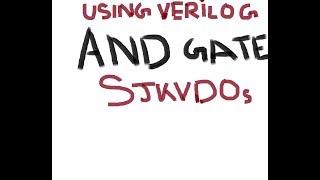 AND gate using Modelsim Verilog code writing format and description