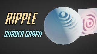 Ripple Wave Vertex Shader Graph - Easy Unity Tutorial