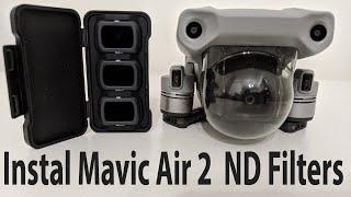 How to install ND Filters for DJI Mavic Air 2