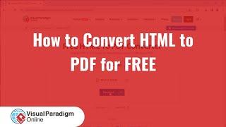 How to Convert HTML to PDF for FREE