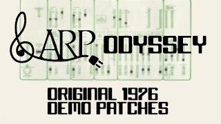 ARP ODYSSEY Original 1976 Demo Patches!