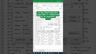 Replace Asterisks in Excel‼️ #excel #cheatsheets