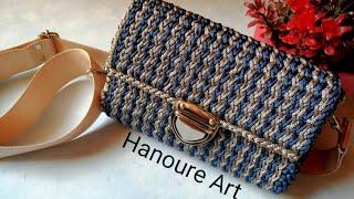 plastic canvas bag DIY |  canvasDIY PURSE BAG TUTORIAl ||Everyone can make it -How to make a purse