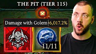 Final Secret Uncovered - Golem Damage 101 - Easy Pit Tier 115 Clear - Season 4 Diablo 4