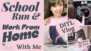 Day In The Life Of A Mum UK | Work From Home & School Run With Me Chatty Vlog | AD | Mummy Of Four