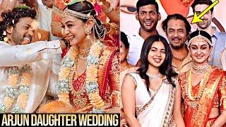 Action King Arjun Sarja's Daughter Aishwarya And Umapathy Wedding Visuals | Arjun Daughter Wedding