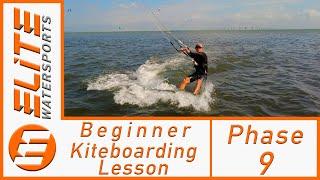Beginner Kiteboarding Lesson- Phase 9 "Controlled Stops"