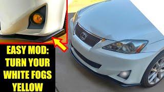 CHEAP + EASY MOD | FOG LIGHT OVERLAYS | Project 2IS (2011 Lexus IS250)