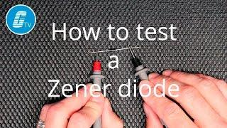 How to Test A Zener Diode