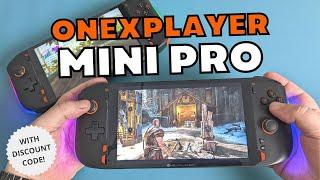 ONEXPLAYER Mini Pro Review with discount code - AMD Ryzen 7 6800U Windows handheld gaming PC