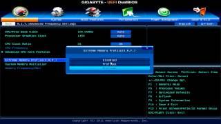 Set RAM Speed with Intel XMP in Gigabyte AMI EFI/Bios on Intel 50-90 series Chipsets