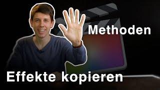 Final Cut Pro X - Effekte kopieren - 5 Methoden