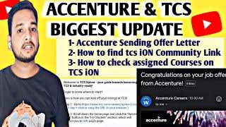 TCS & ACCENTURE IMP UPDATE | OFFER LETTER | XPLORE LEARNING PLATFORM | JOINING LETTER | ONBOARDING