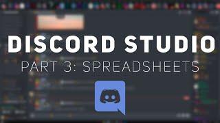 Discord Bot Studio: Spreadsheets [Part 3]