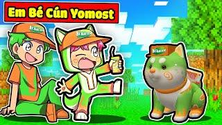 SINH TỐ TEAM BẤT NGỜ KHI HIHA BIẾN THÀNH EM BÉ CÚN SHIBA YOMOST TRONG MINECRAFT 