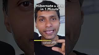 Hibernate and JPA in 1 Minute