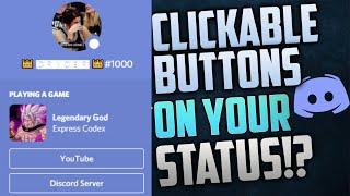 Discord Tutorials: How To Add Working Discord Social Buttons As Your Discord Status