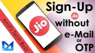 Sign-Up Jio without e-Mail or OTP | Easy Method |