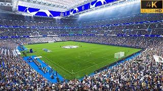 PES 2021 Ultra Realistic Graphic Mod | Real Madrid vs Manchester City | Bernabéu Update |PES 2024 4K