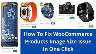 How To Fix WooCommerce Products Image Size Issue in One Click (Hindi)