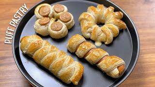 Puff Pastry | puff pastry decoration ideas | puff pastry hot dog | Recipe Shot With iPhone 12 pro