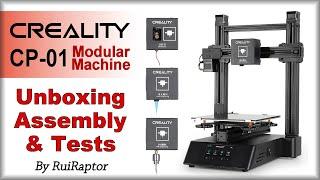 CREALITY CP-01 3 in 1 (3DPrinter + CNC + Laser) - Assembly & Review