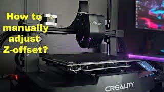 How to manually adjust z offset on Ender 3 V3 SE