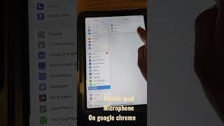 Enable ipad microphone (google chrome/google meet)