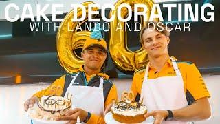 Lando Norris And Oscar Piastri Attempt Cake Decorating! Celebrating Our 60th Birthday!