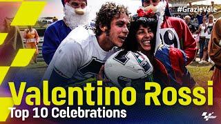 #GrazieVale: Valentino Rossi's Top 10 Celebrations