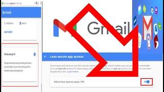 Turn ON or OFF less secure app in Gmail [ NEW VIDEO IN 2021 ]