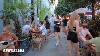  SUMMER EVENING IN BRATISLAVA OLD TOWN 2024, SLOVAKIA [FULL TOUR]