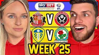 CHAMPIONSHIP WEEK 25 PREDICTIONS