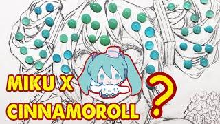 Draw Hatsune Miku x Cinnamoroll - Vocaloid | Huta Chan