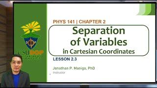 Classical Electromagnetism | Lesson 2.3 | Separation of Variables - Cartesian