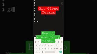 Termux : git clone #short | Full video https://youtu.be/AhixPH0L0IQ